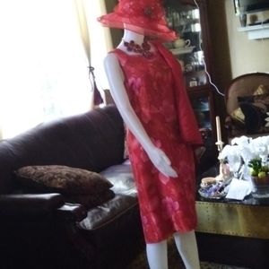 Women's two-piece silk suit